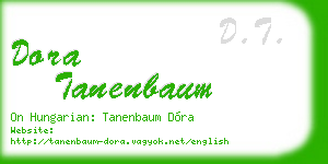 dora tanenbaum business card